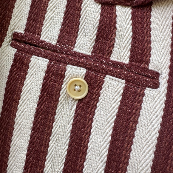 NWT CARON CALLAHAN DEXTER PANTS - AUBURN STRIPE size XL - Picture 15 of 16